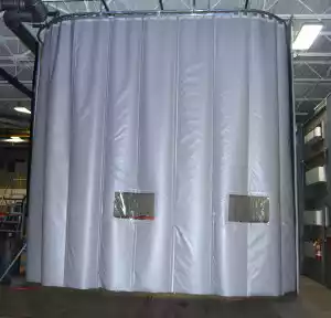 Acoustic curtain enclosure
