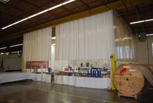 Industrial warehouse curtain