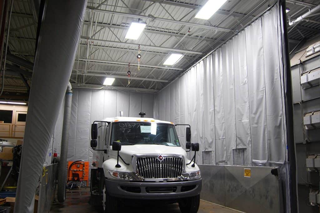 Industrial Acoustic Curtains Truck