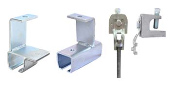 Beam Clamp and Side Plate with Threaded Rod Mount