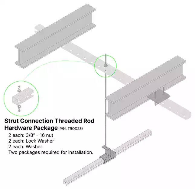 Unistrut Connector Threaded Rod
