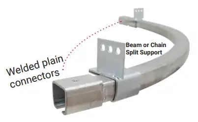 welded plain connectors
