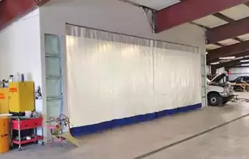 Spray booth industrial curtain