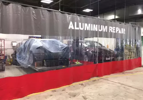 Aluminum repair curtain