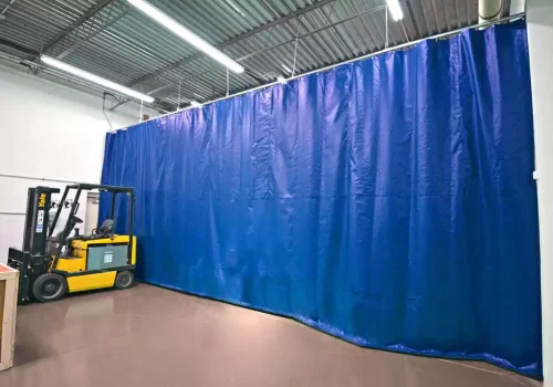 Blue Warehouse Curtain